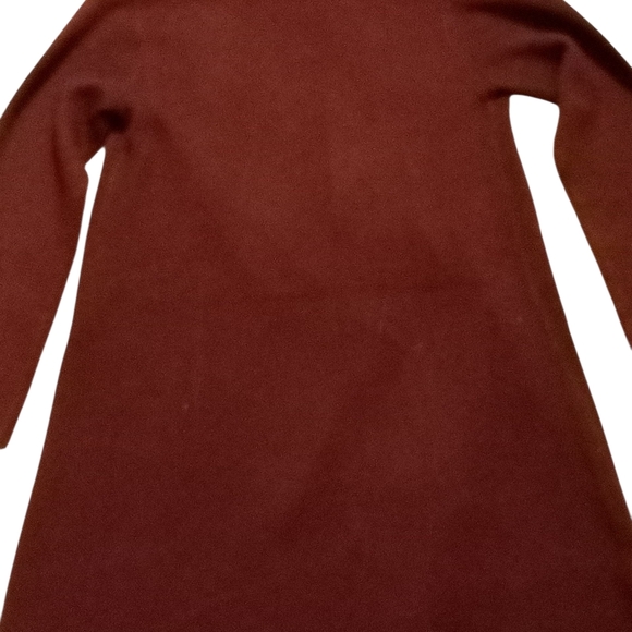 Chic Burgundy and Tan Women's Cardigan - Picture 4 of 14